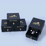 Square Jewelry Packaging Box Wedding Earring Necklace Organizer