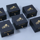 Square Jewelry Packaging Box Wedding Earring Necklace Organizer