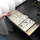 Velvet Jewelry Organizer Tray Ring Earring Holder Display Box Bracelet