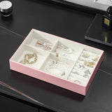 Velvet Jewelry Organizer Tray Ring Earring Holder Display Box Bracelet
