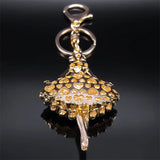 Girl Keychain Rhinestone Metal Bag Pendant Charm Key Chain for Lady Jewelry Gift