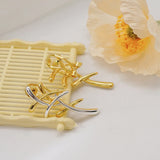 Italian Plated Drop Hoop Earrings Romantic Wedding Party