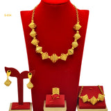 Dubai Plated Jewelry Set for Women Nigeria Wedding