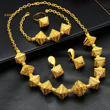 Dubai Plated Jewelry Set for Women Nigeria Wedding