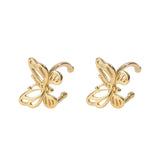 925 Silver Butterfly Earcuff Earrings Women Gift