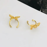 925 Silver Butterfly Earcuff Earrings Women Gift