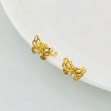 925 Silver Butterfly Earcuff Earrings Women Gift