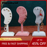 Earring Display Stand Jewelry Hanging Storage Microfiber Holder