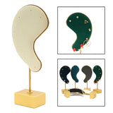 Ear Shape Earring Display Stand Microfiber Jewelry Organizer