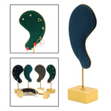 Ear Shape Earring Display Stand Microfiber Jewelry Organizer