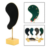 Ear Shape Earring Display Stand Microfiber Jewelry Organizer