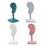 Flannel Ear Stud Holder Stand: Earring Storage Shelf for Women