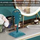 Green Microfiber Earring Display Stand Jewelry Organizer