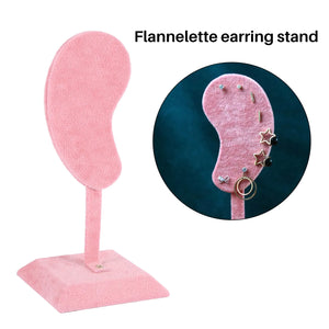 Multi-Color Microfiber Earring Display Stand Organizer
