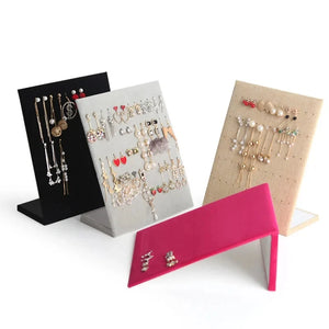 Velvet Earrings Necklace Holder Jewelry Display Stand
