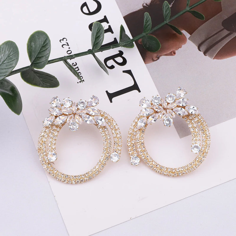 Zircon Earrings Women Wedding Jewelry Accessories