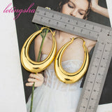 Dubai Classic Large Circle Drop Earrings Set