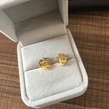 Custom Monogram Name Earrings Initials Stud Stainless Steel Gift