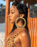 Plated Big Hoop Drop Earrings For Women Designs