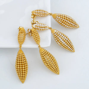 Ethiopian Stud Earrings for Brazilian Weddings Plated Jewelry