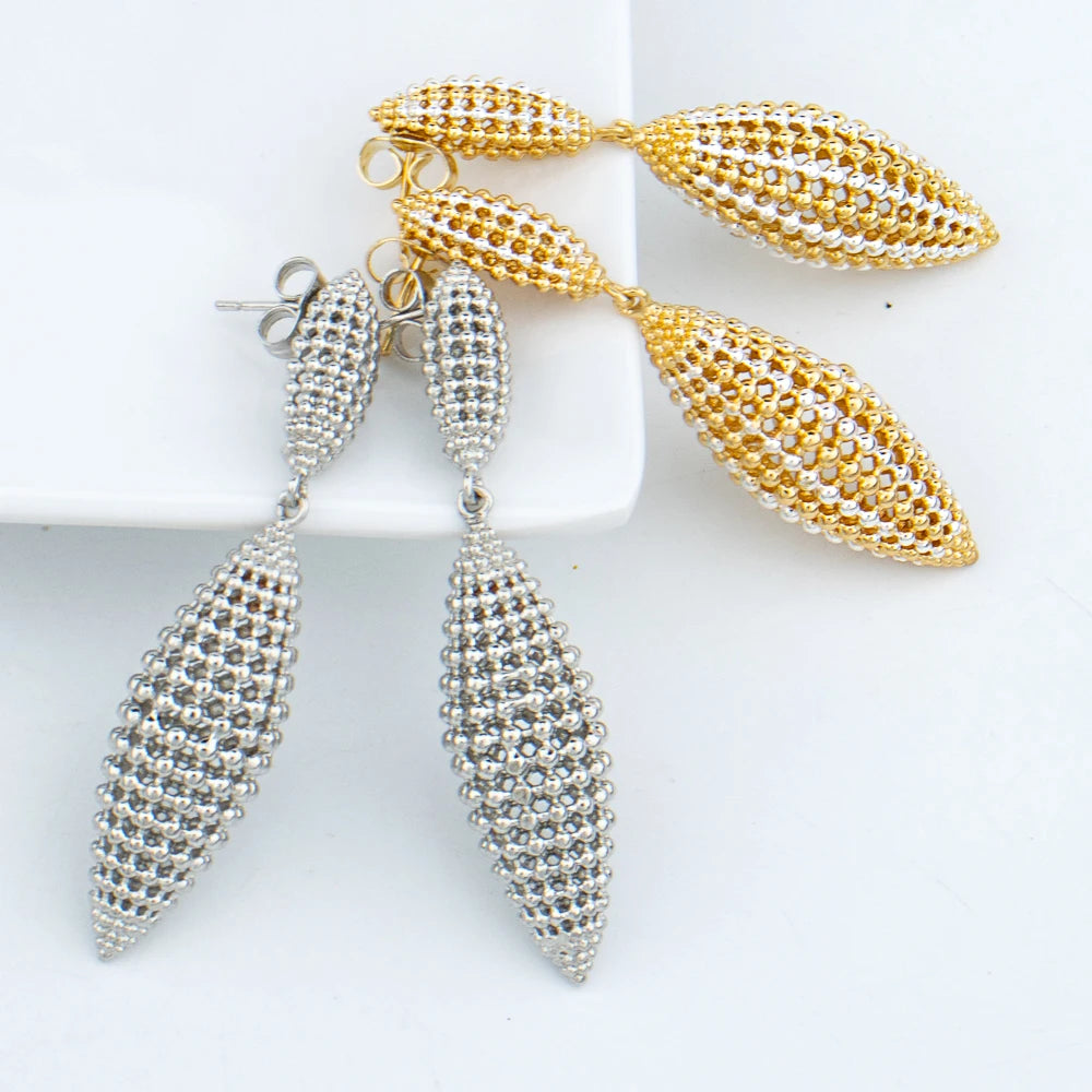 Ethiopian Stud Earrings for Brazilian Weddings Plated Jewelry