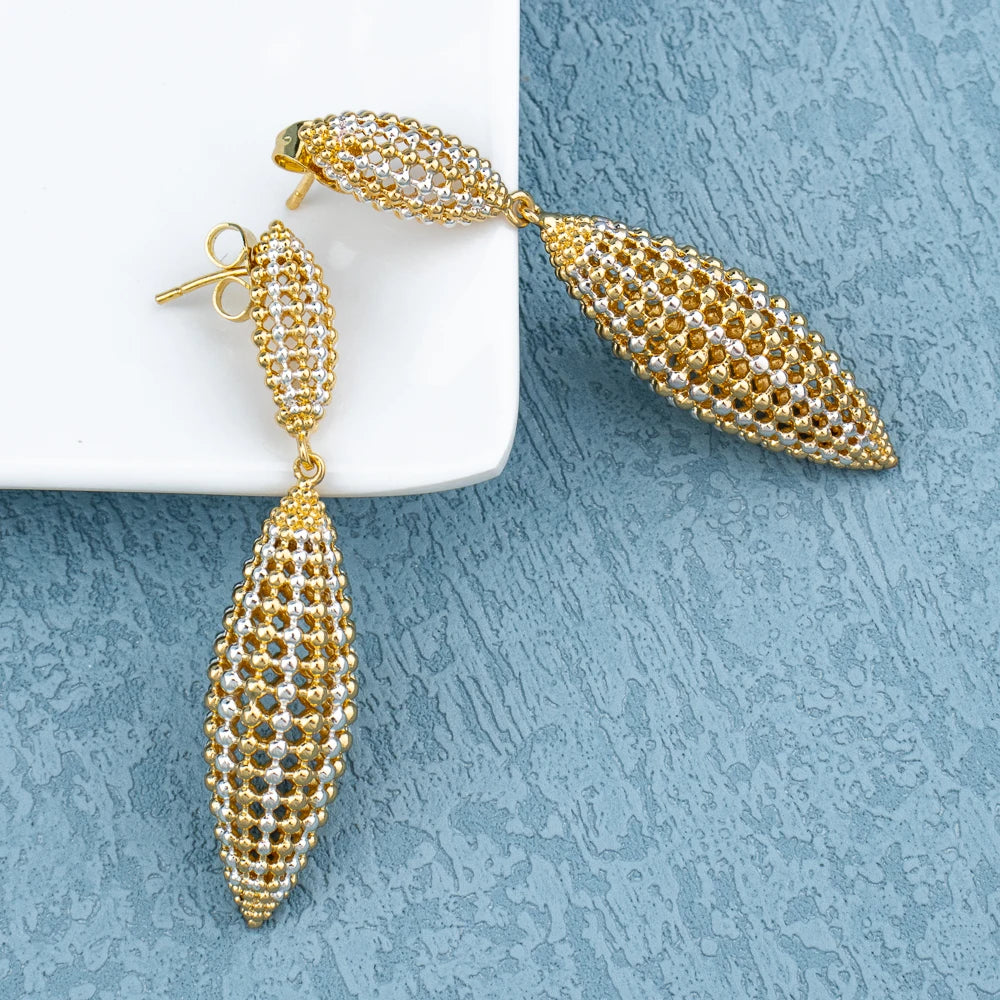 Ethiopian Stud Earrings for Brazilian Weddings Plated Jewelry
