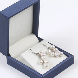 Freshwater Pearl Beads Earrings with 925 Sterling Silver Hook