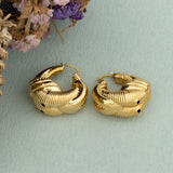 Double Studs Party Earrings Plated Copper Lady Big Earring For Girls