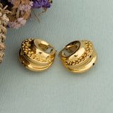 Double Studs Party Earrings Plated Copper Lady Big Earring For Girls