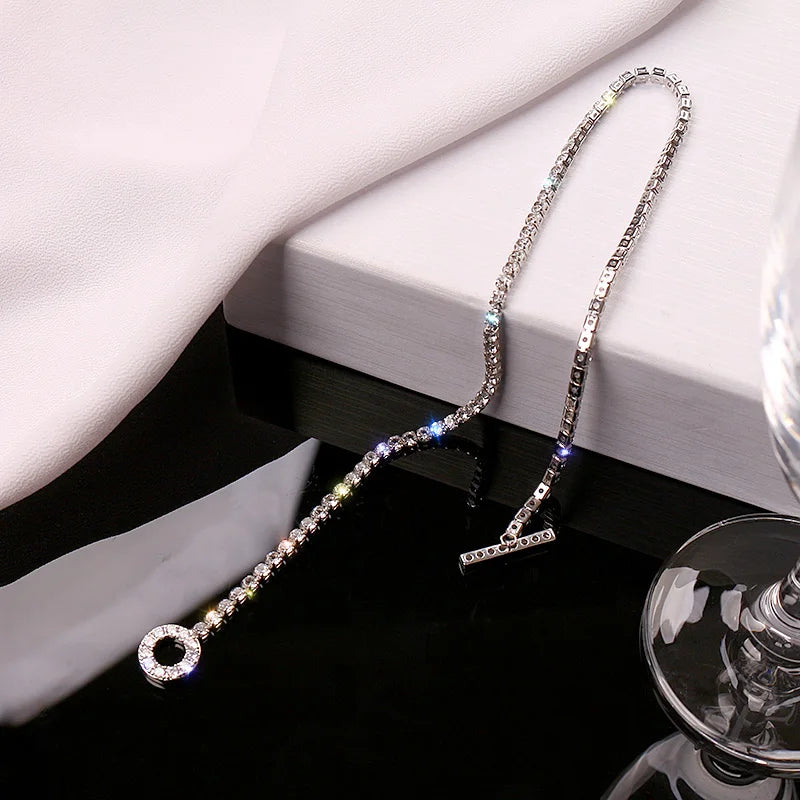 Bling Charm Necklace Vintage Wedding Jewelry