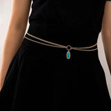 Pearl Waist Chain Belt for Women Adjustable Belly Chain Dress Accessories