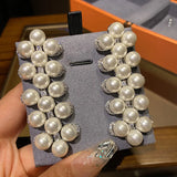 Freshwater Pearl Earrings 925 Sterling Silver Vintage Ear Stud