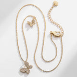 Zirconia Butterfly Bracelet Adjustable Chain Holiday Gift