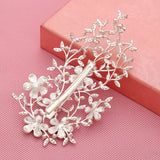 Crystal Rhinestone Bridal Hair Comb Hairpin Head Chain Headpiece