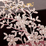 Crystal Rhinestone Bridal Hair Comb Hairpin Head Chain Headpiece
