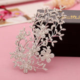 Crystal Rhinestone Bridal Hair Comb Hairpin Head Chain Headpiece