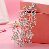 Crystal Rhinestone Bridal Hair Comb Hairpin Head Chain Headpiece