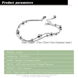 Woman Sterling Silver Anklet. Charm Lady Jewelry. Christmas Gift