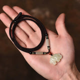Elephant Charms Necklace Gem Pendant DIY Jewelry Making Accessories