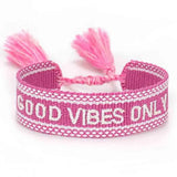 Woven Tassel Women's Charm Bracelet Adjustable Rope Braided Friendship Gift