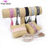 Embroidery Woven Tassel Women's Charm Bracelet Size Adjustable