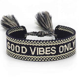 Embroidery Woven Tassel Women's Charm Bracelet Size Adjustable