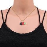 Enamel Afghanistan Map Flag Pendant Necklaces Afghan Stainless Steel Jewelry