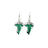 Elven Leaf Enamel Earrings Charm Jewelry
