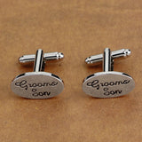 Engraved Groom Son Cufflink for Parents Wedding Anniversary Party