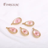 Eternal Flower Water Drop Pendants for Earrings