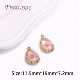 Eternal Flower Water Drop Pendants for Earrings