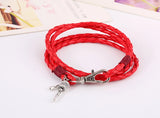 Ethnic Rattle Multi-Layer Bracelet Vintage Dharma Charm Leather Bangle