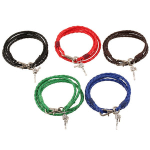 Ethnic Rattle Multi-Layer Bracelet Vintage Dharma Charm Leather Bangle