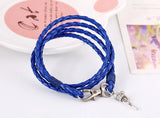 Ethnic Rattle Multi-Layer Bracelet Vintage Dharma Charm Leather Bangle